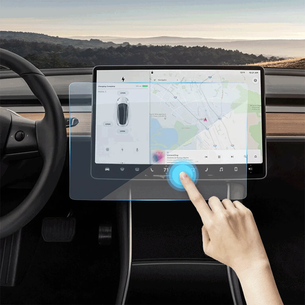 Screen Protector Touch Screen Protector Navigation Display Screen Protective Film Tempered Glass For Model 3  Y 2023 Accessories