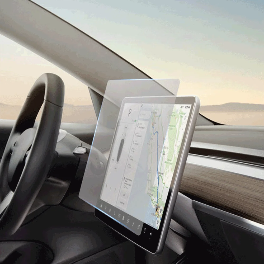 Screen Protector Touch Screen Protector Navigation Display Screen Protective Film Tempered Glass For Model 3  Y 2023 Accessories