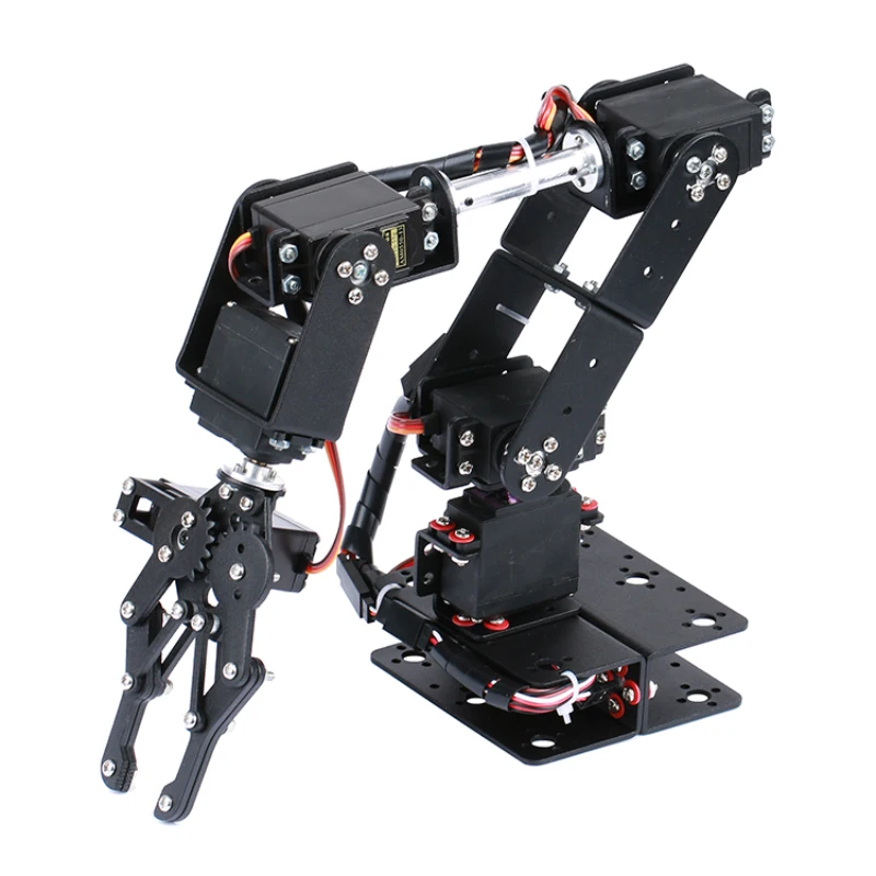 STEAM DIY 6 DOF Robot Metal Alloy Mechanical Arm Claw Kit MG996 for Arduino Robotics Kit Ps2 Wireless Control Programmable Toys