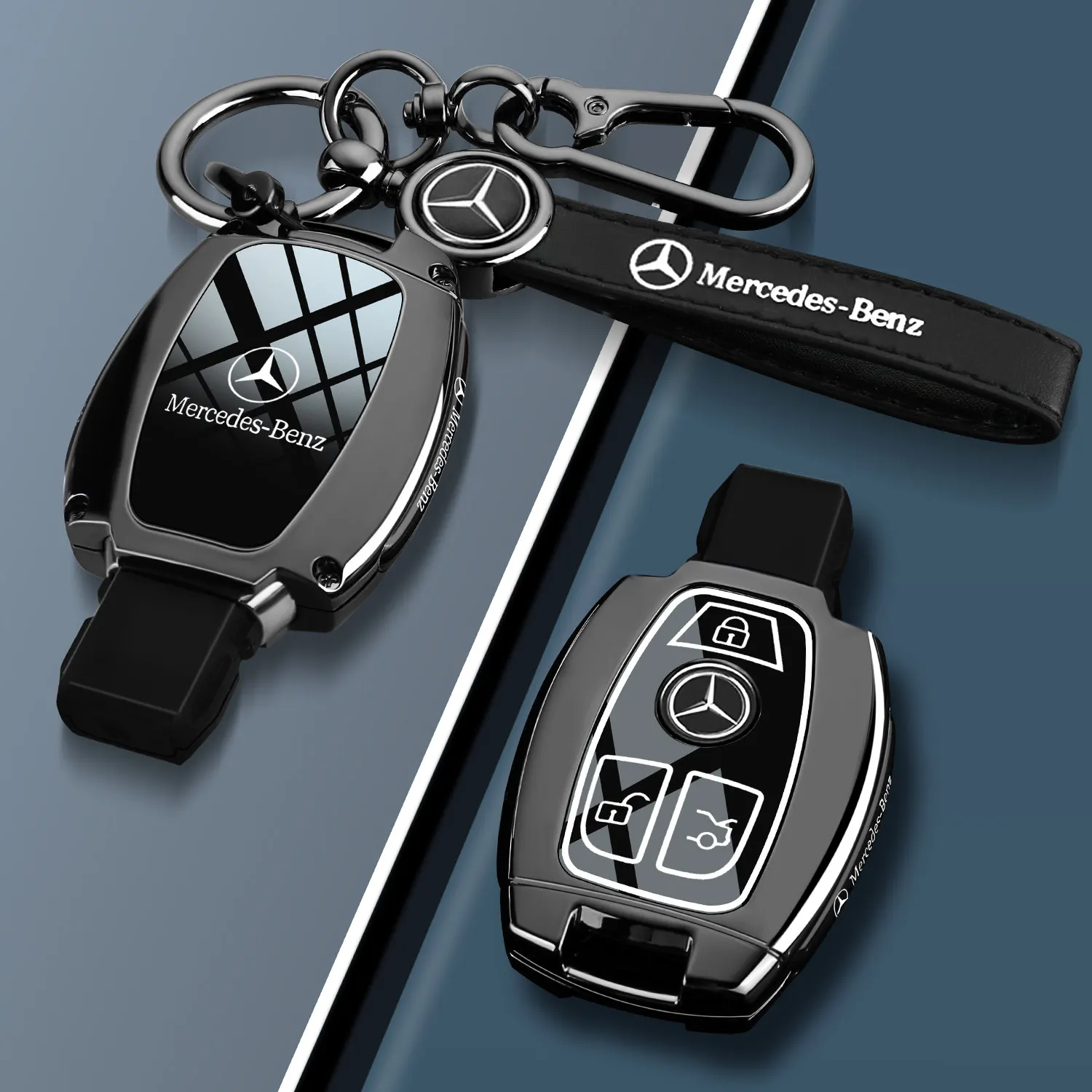 Mercedes Benz GLC300L keycase GLK car E260 buckle GLA220 Vito CLA200 old model C180L shell V260 IMM