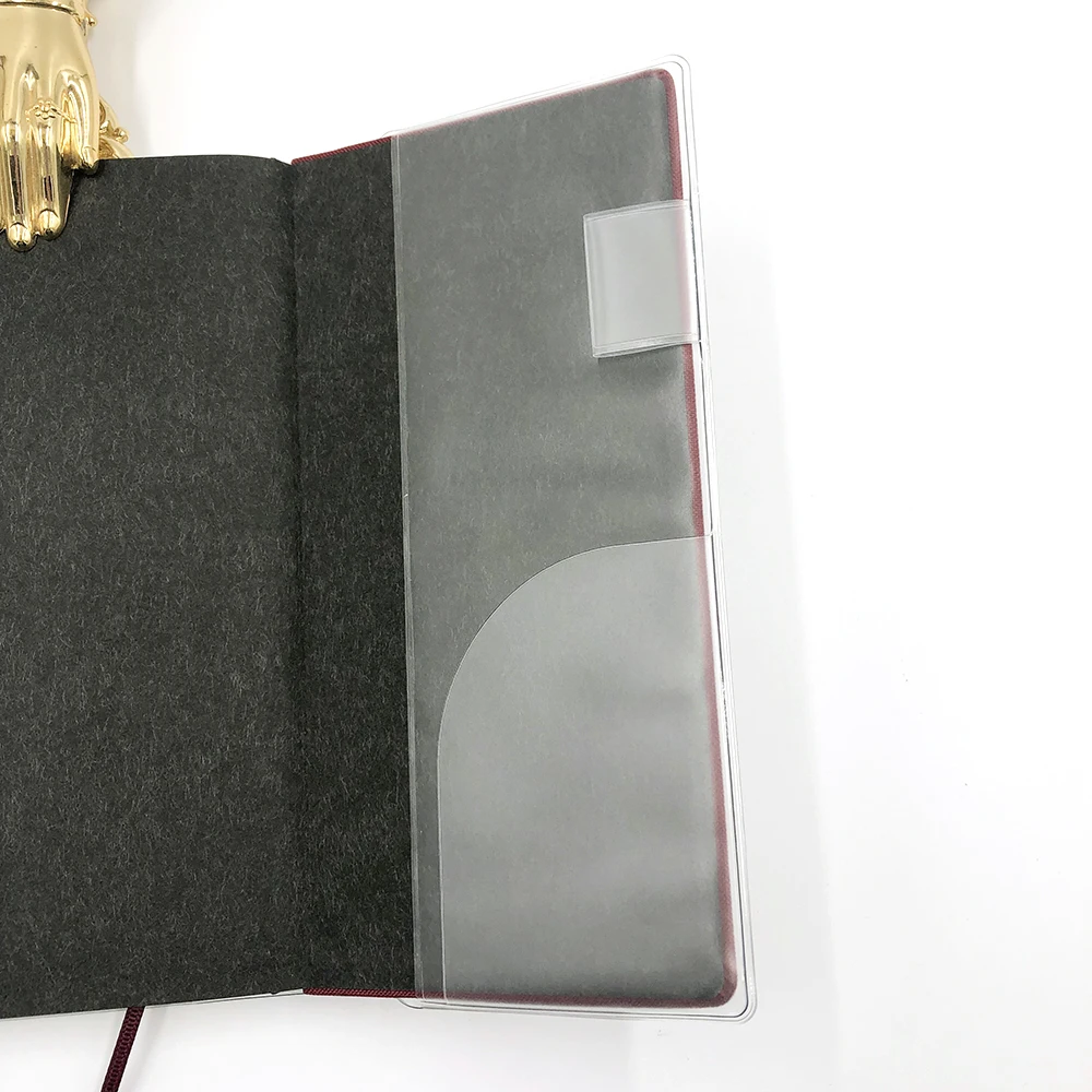 Fromthenon Transparent Pvc Protective Cover for HO-BO  Weeks Planner Diary Journals Notebook Bookbinder Case School Supplies