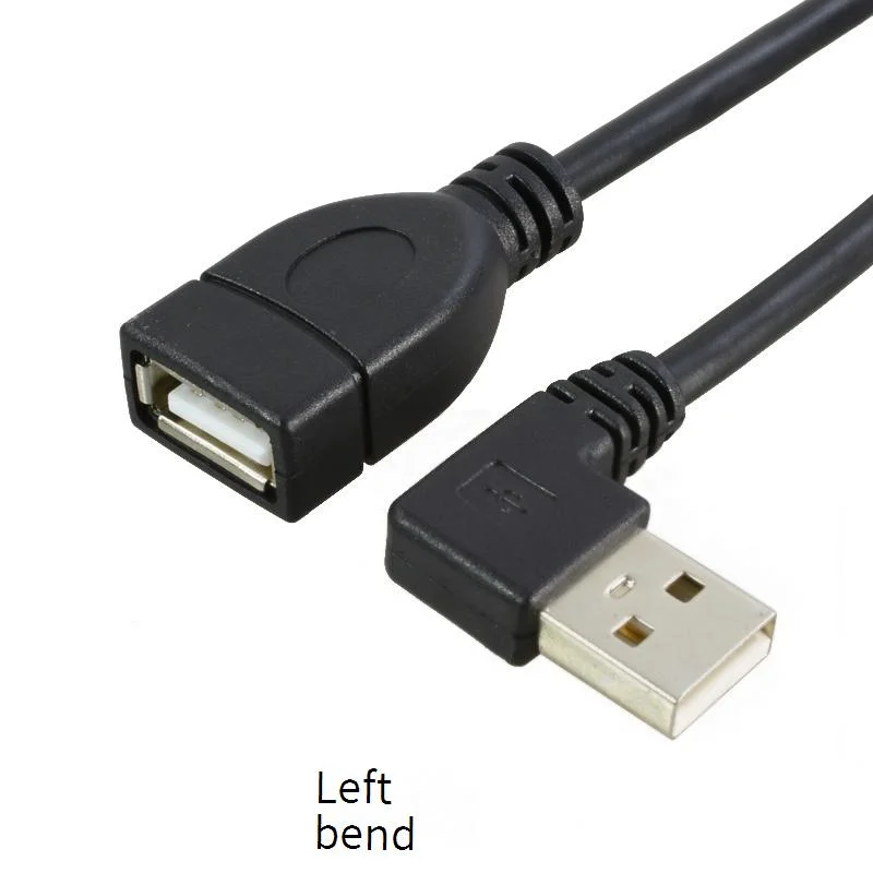 Right Angle USB 3.0 High Speed Extension Cable Male to Female 90 Degree for Laptop PC Charging Data Cord Compatible USB 2.0