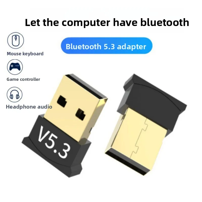 5.3/4.0/5.1 5.4 Bluetooth Adapter USB Drive-free Bluetooth Computer 5.0 Bluetooth Wireless Transmitter Speaker for PC Laptop