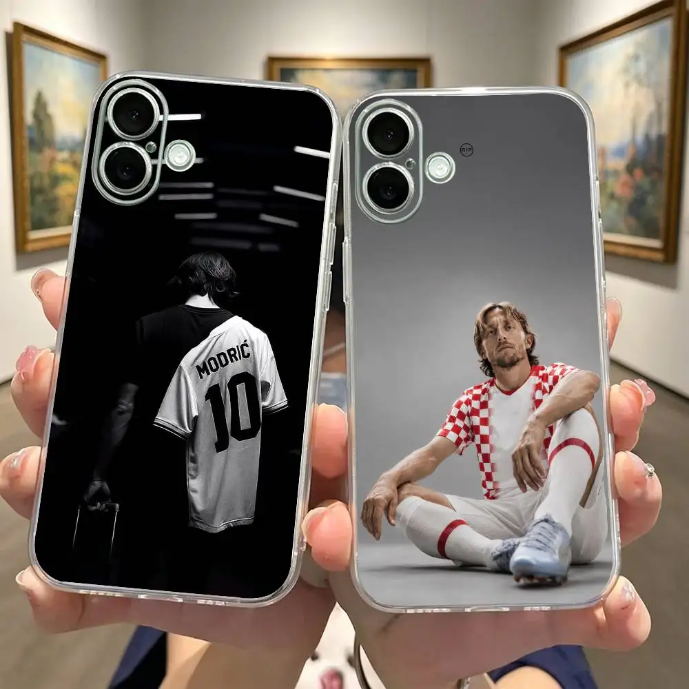 legend captain Luka M-Modric Clear Phone Case For iPhone 17 16 15 14 13 12 11Pro Max Plus Transparent Shockproof Cover