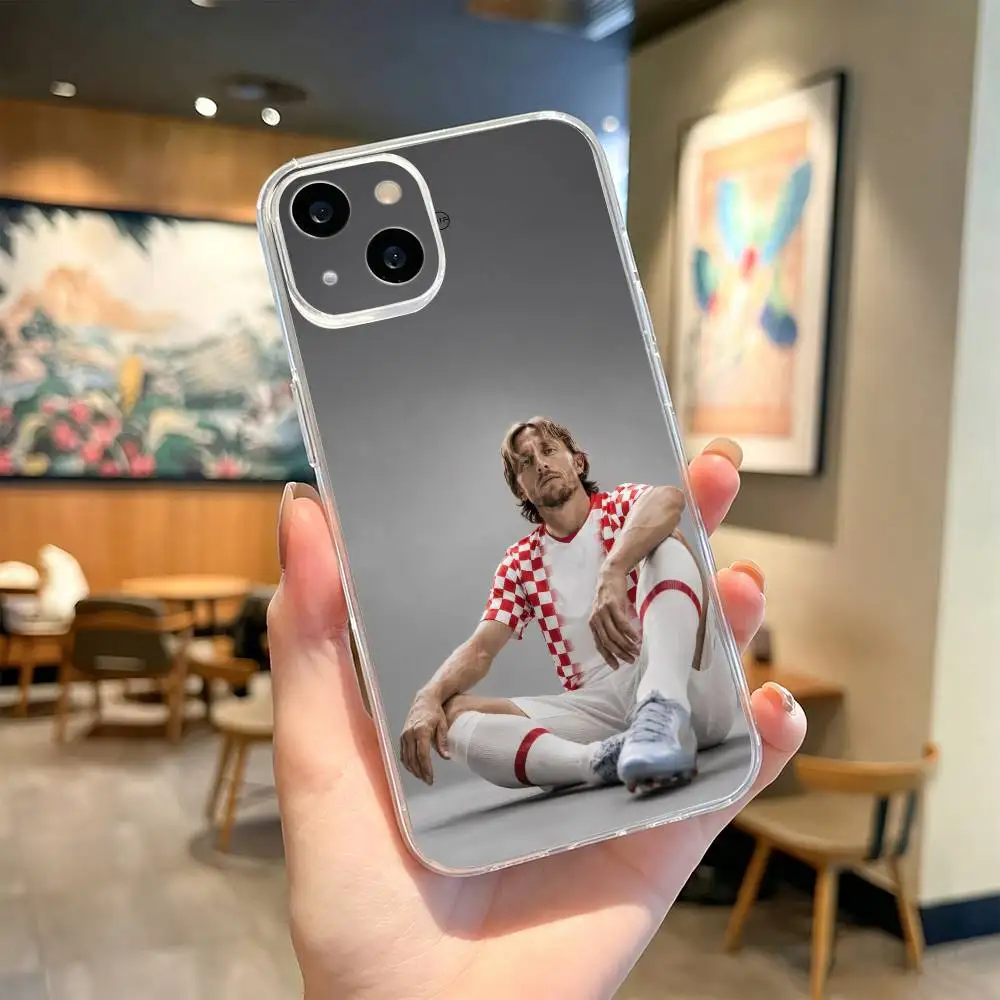 legend captain Luka M-Modric Clear Phone Case For iPhone 17 16 15 14 13 12 11Pro Max Plus Transparent Shockproof Cover