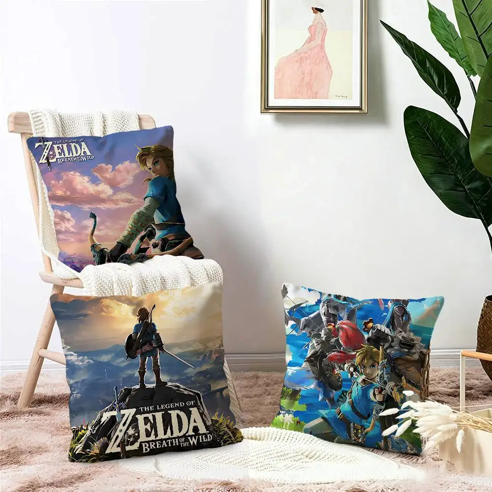Game T-The L-Legend O-Of Z-Zeldas Personalized Pillow Cover Kids Bedroom Wild Party Decor Pillowcase Kid Birthday Shower Gift