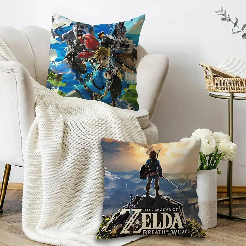 Game T-The L-Legend O-Of Z-Zeldas Personalized Pillow Cover Kids Bedroom Wild Party Decor Pillowcase Kid Birthday Shower Gift