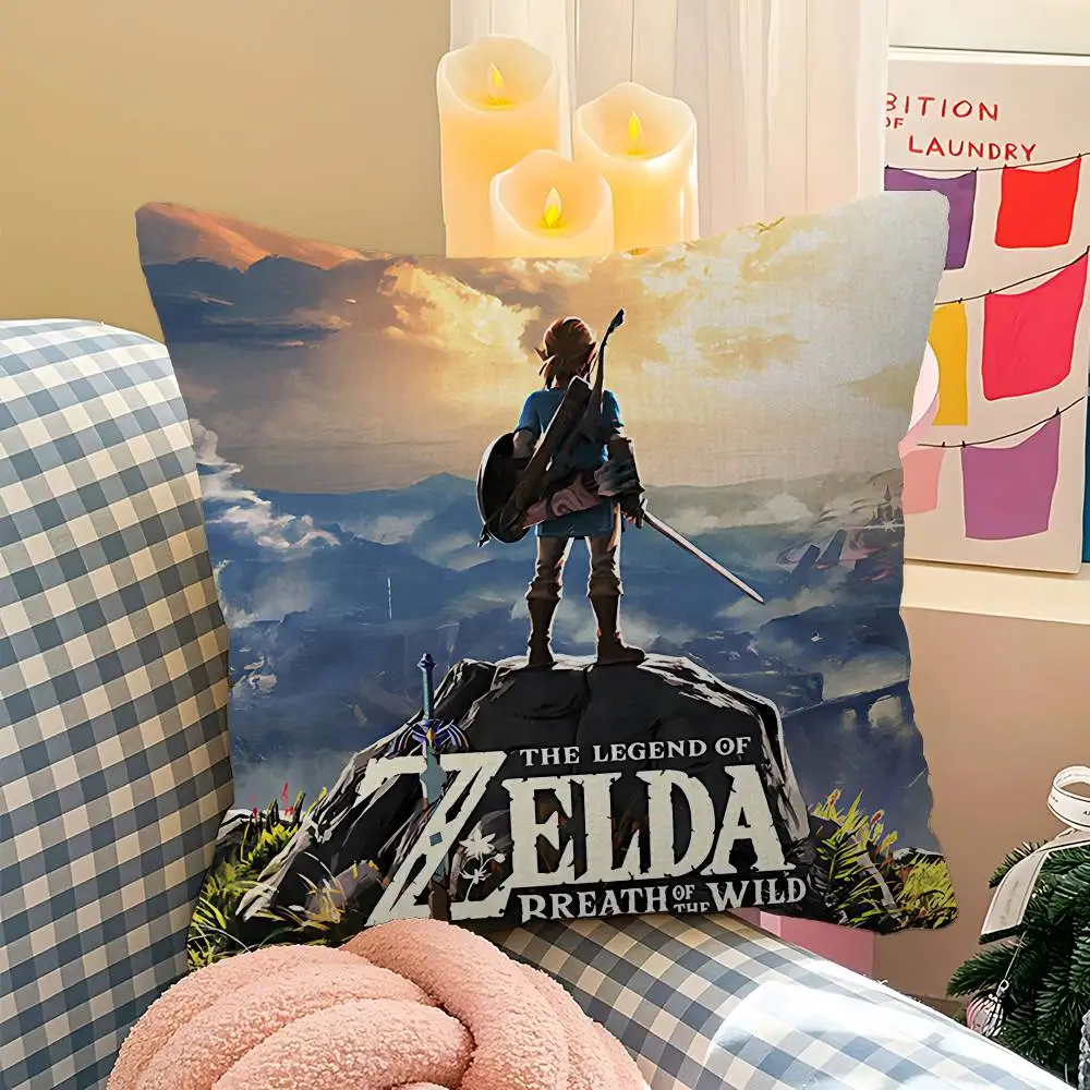 Game T-The L-Legend O-Of Z-Zeldas Personalized Pillow Cover Kids Bedroom Wild Party Decor Pillowcase Kid Birthday Shower Gift