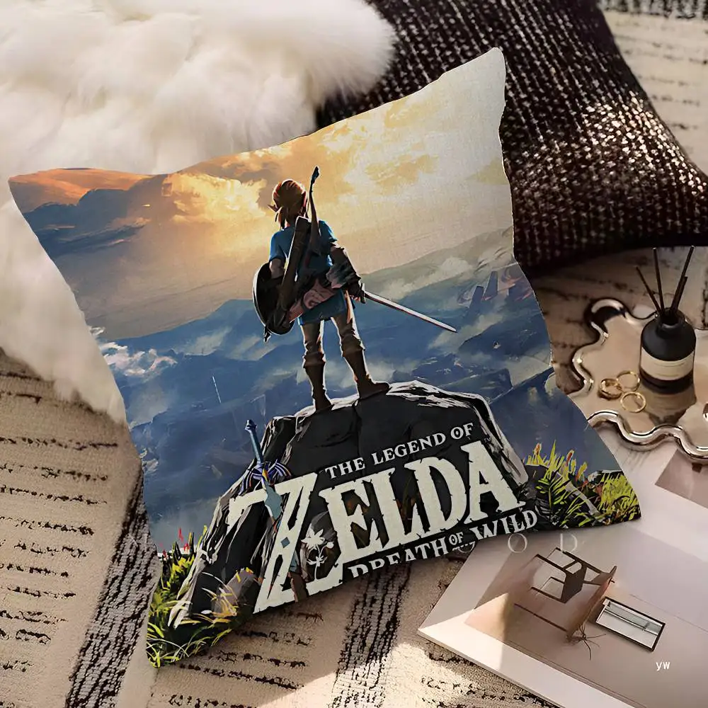 Game T-The L-Legend O-Of Z-Zeldas Personalized Pillow Cover Kids Bedroom Wild Party Decor Pillowcase Kid Birthday Shower Gift