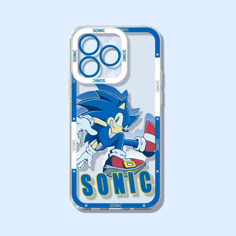 Phone Case For Tecno Spark Go 30C 10 Camon 40 30 20 19 Pova 7 6 5 4 Pro itel S23 A70 Pro Plus TPU Cover Cartoon Game S-SONIC