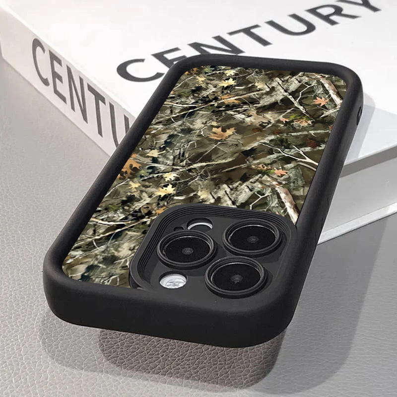 Forest Camouflage Simple Phone Case for Xiaomi Redmi Note 14 13 12 Pro Plus 4G 5G 14C 13C 12C 11 11S 10 10S 12S Shockproof Cover