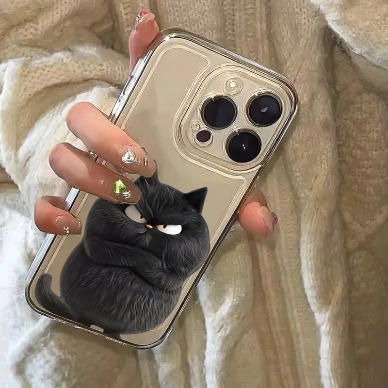 Funny Cool Cat Silicone Phone Case for Xiaomi Redmi 13C 12C 14C 4G Note 15 14 13 12 11 Pro Plus 5G 12S 11S 10 Soft Clear Cover