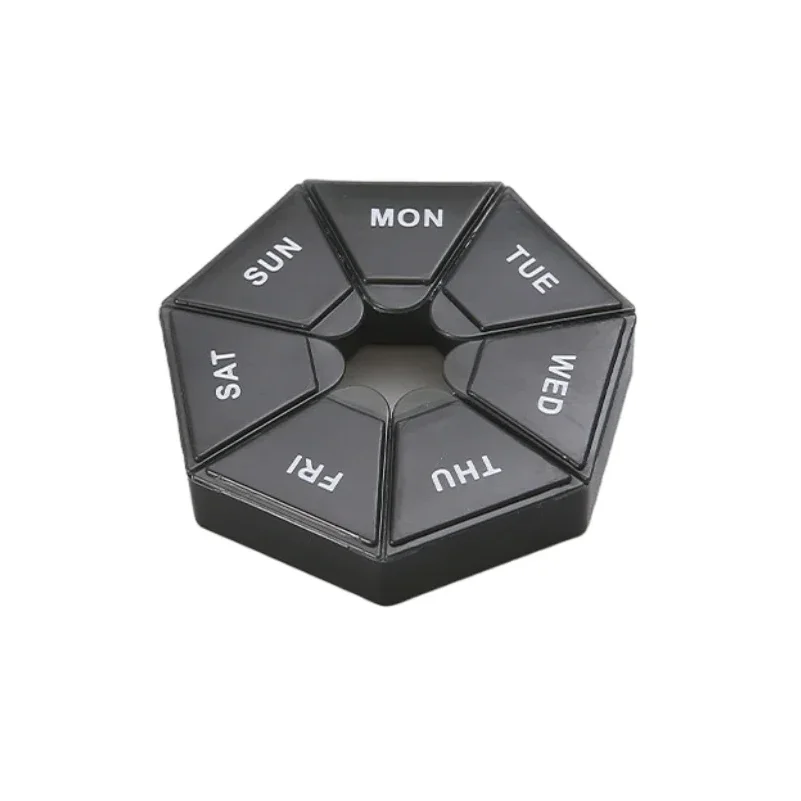 Mini Small Portable Travel Vitamin Pill Box Pills Cases Container Organizer Storage Tablets 7 Days Grids Medicine Fish Oils