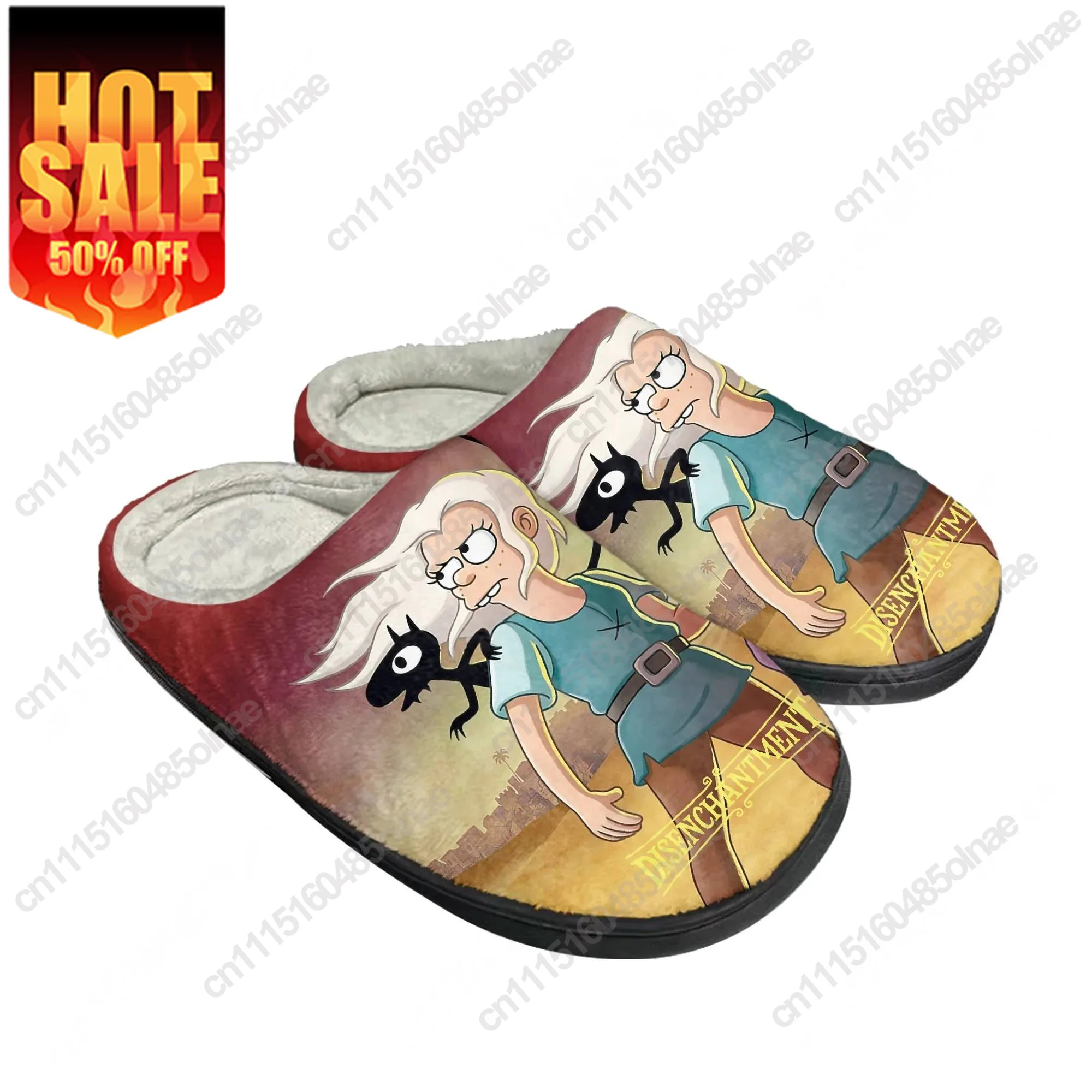 Disenchantment Cotton Shoe Family Mens Womens Teenagers High Quality Plush Indoor Casual Warm Shoes Customized Slipper