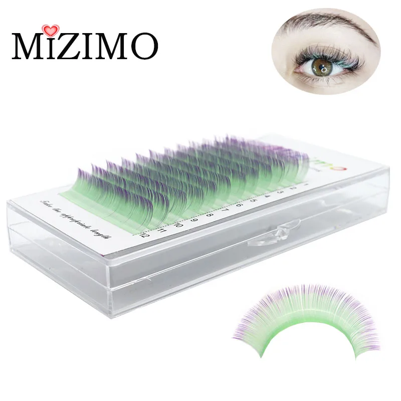 Color Close-packed Single Mixed Length Single Artificial Grafting Eyelash Naturally Extends 0.07/0.1 C/D Eye Makeup 8-15mm.