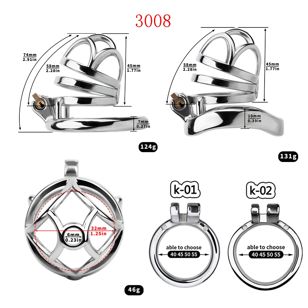 FRKO Erotic Sex Toys for Men Adult Male Chastity Cock Cage Penis Restraint Cockrings Urethral Lock Submissions Tools Man 정조대 18