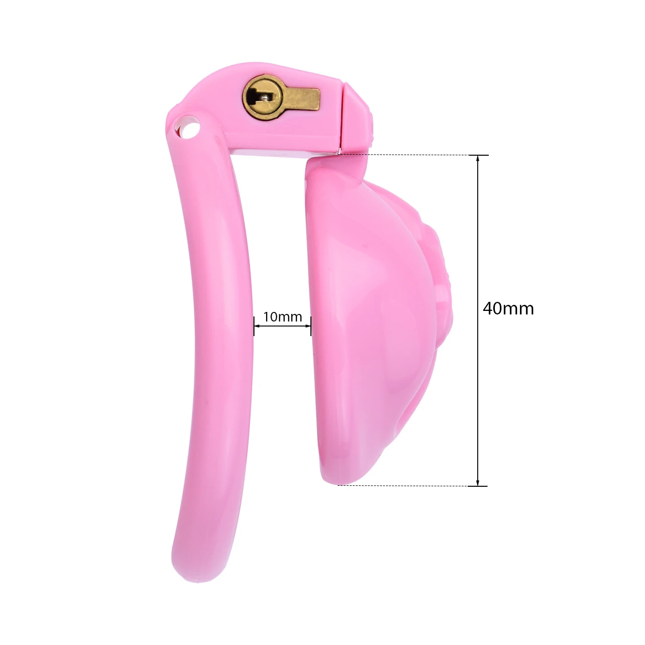 FRKO Pink ABS Resin Clitoral Pussy Male Chastity Cage Device With 4 Penis Rings Lockcock BDSM Sex Toys For Men Femboy 18+