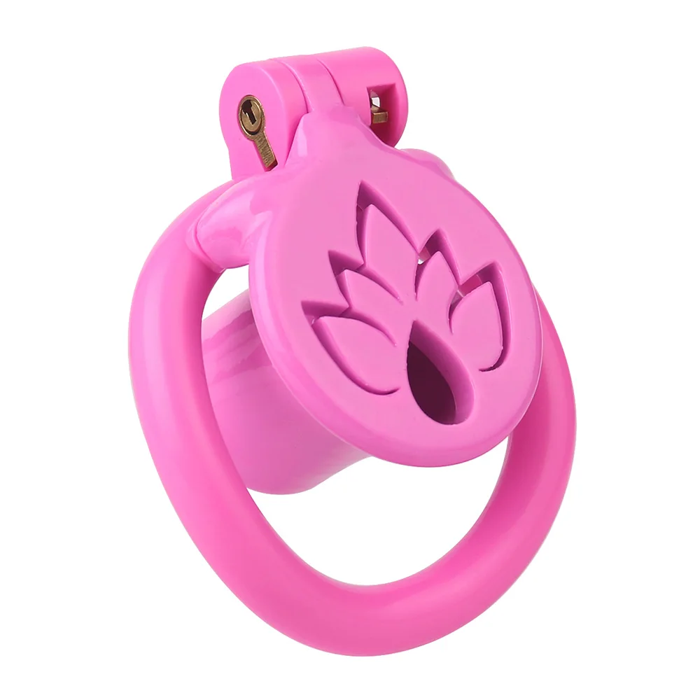 FRKO Flat Inverted Chastity Cage Sissy Male Penis Lock Cage Set 4 Size Cock Rings CBT Slave Games BDSM Erotic Sex Toys For Men