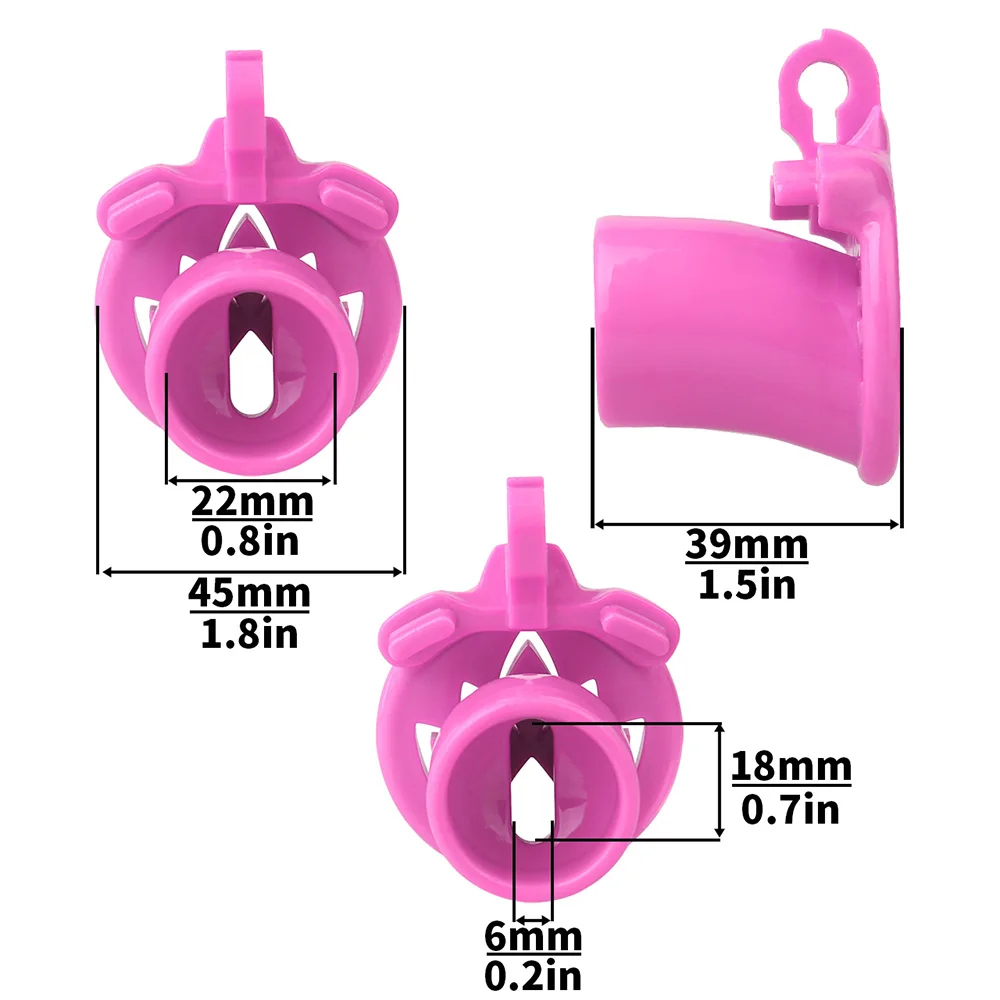 FRKO Flat Inverted Chastity Cage Sissy Male Penis Lock Cage Set 4 Size Cock Rings CBT Slave Games BDSM Erotic Sex Toys For Men