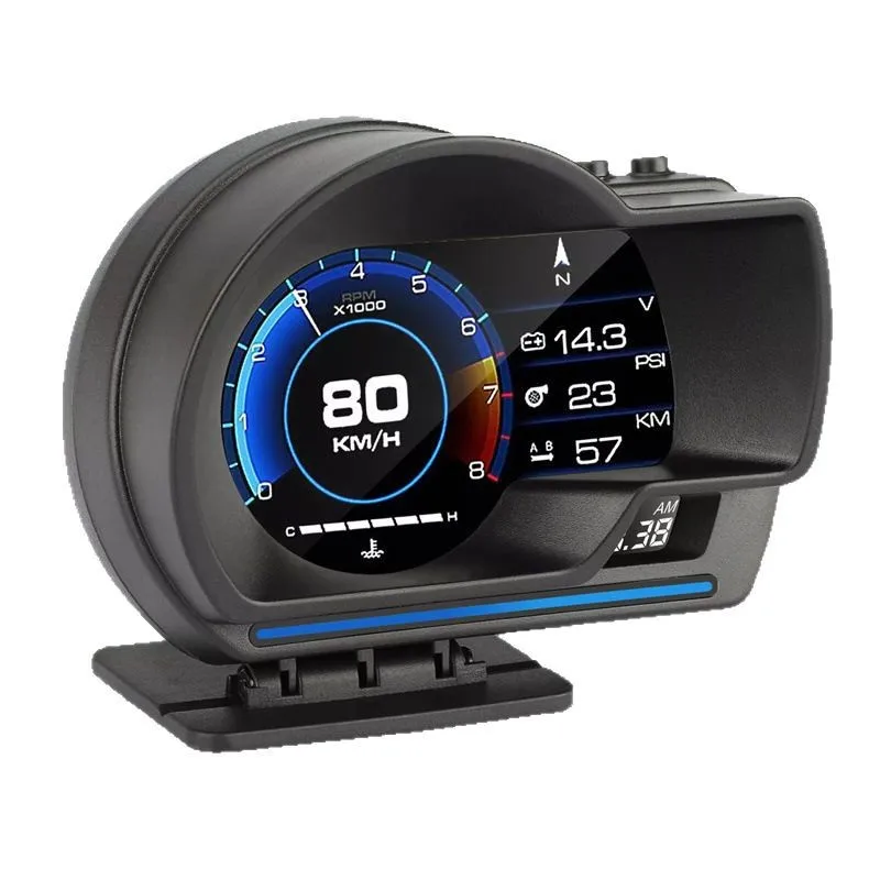 OBDⅡ+GPS Smart Gauge High Definition Speedometer Car Diagnostic Tool OBD Fault Code Elimination Car Head up Display