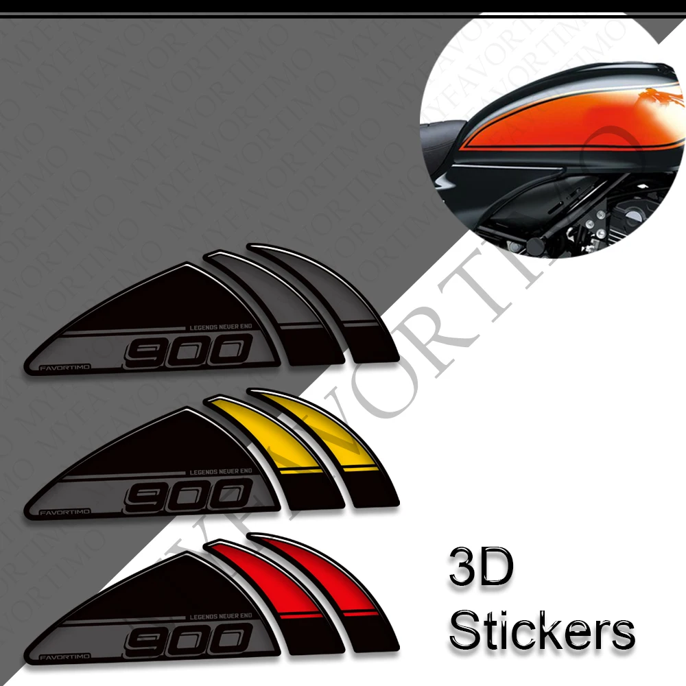 2017 - 2025 2026 For Z900RS Z900 RS Z 900 Cafe SE ABS Tank Pad Cap Gas Fuel Oil Knee Protection Stickers Decals Accessories