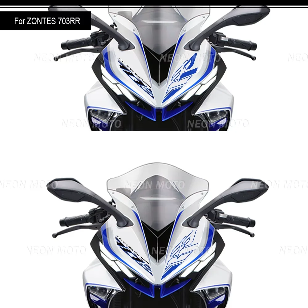 703 RR Motorcycle Tank Pad Front Decals Decoration Stickers Waterproof Stickers Accessories FOR Zontes 703RR ﻿2025 2026