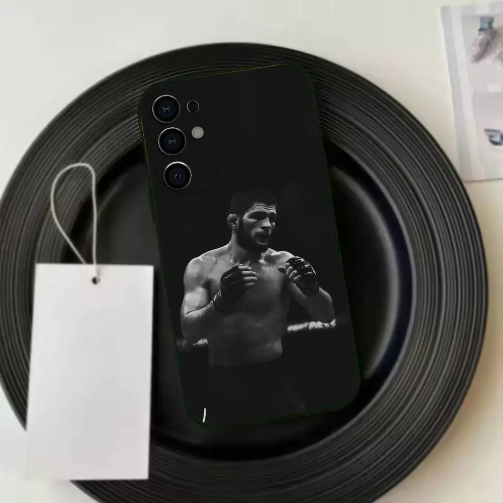 Khabib Nurmagomedov Fighting Legend  Phone Case Soft Black For Samsung S24,S21,S22,S20,S23,S30,Ultra,S20,Plus