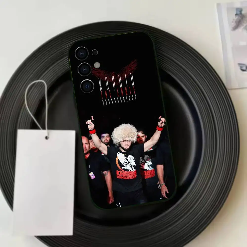 Khabib Nurmagomedov Fighting Legend  Phone Case Soft Black For Samsung S24,S21,S22,S20,S23,S30,Ultra,S20,Plus