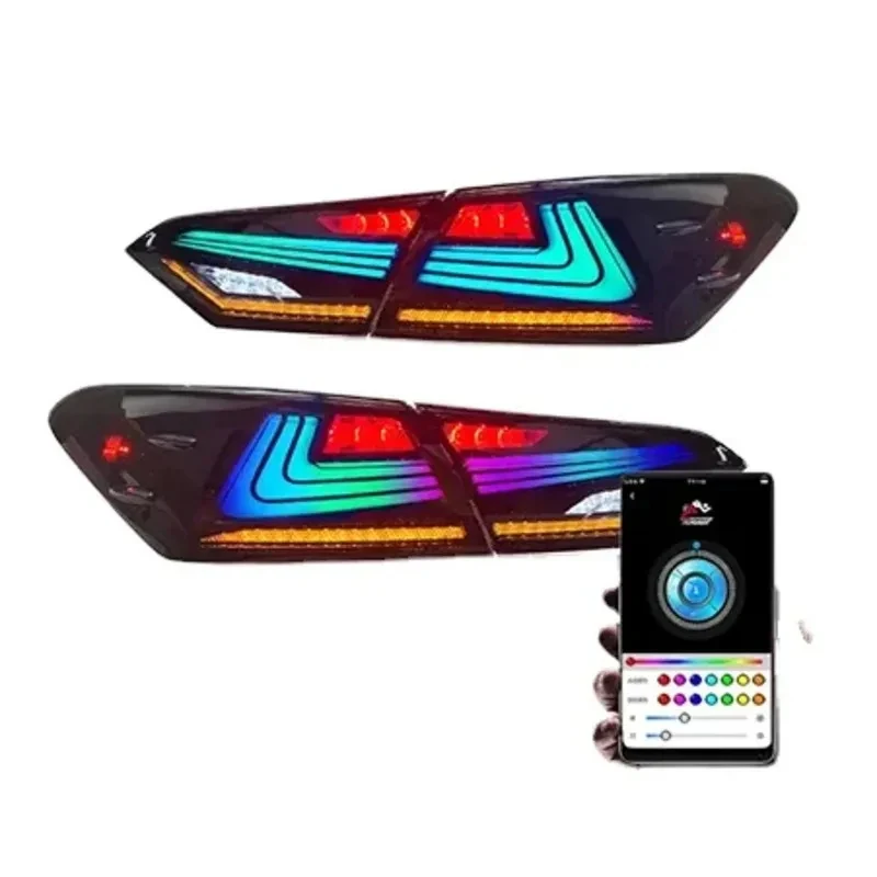 High Performance Tail Lights Assembly Start Up Animation 2018-2024 DRL RGB Car Rear Back Lamps For Tail Lamp
