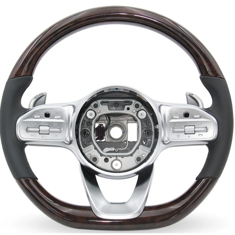 Customized Steering Wheel With Stylish Stitching Luxury Car Interior Upgrade Auto Exterior Body Parts