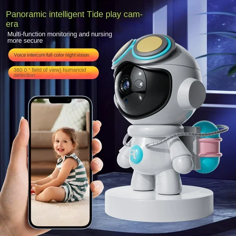 2MP 4K Wifi Surveillance Robot Cmaera HD Cloud Smart Home Wireless Baby Monitor Camera Two Way Audio CCTV Network Wifi Camera