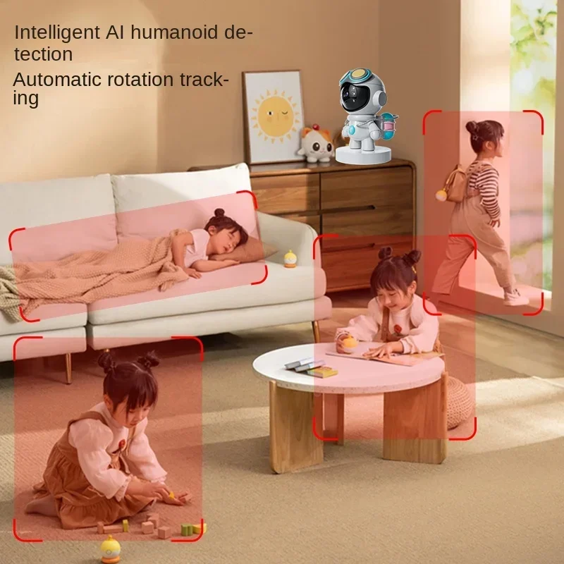 2MP 4K Wifi Surveillance Robot Cmaera HD Cloud Smart Home Wireless Baby Monitor Camera Two Way Audio CCTV Network Wifi Camera