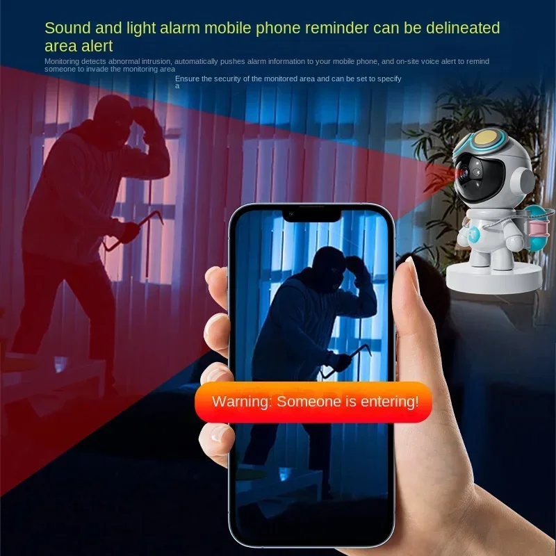2MP 4K Wifi Surveillance Robot Cmaera HD Cloud Smart Home Wireless Baby Monitor Camera Two Way Audio CCTV Network Wifi Camera