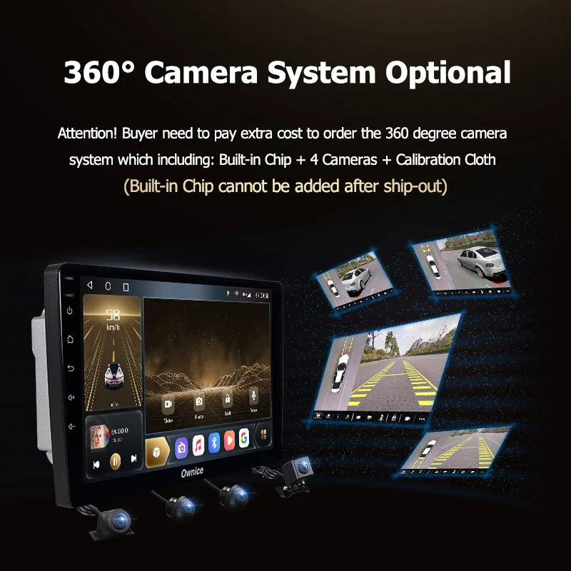Ownice K6+ 2K for Suzuki ALTO 800 2014 Android 14.0 Car Radio Stereo Support  4G LTE 360 2din Auto Audio System 8G+256G