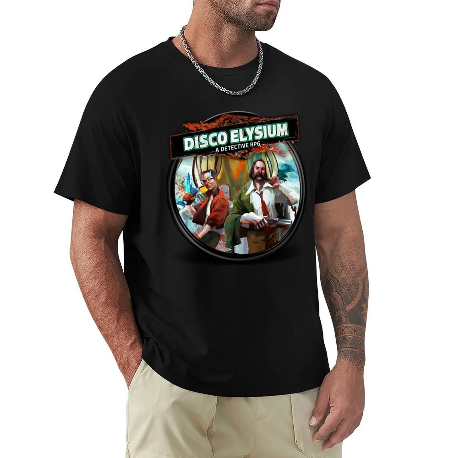 Gifts Idea Disco Gaming Elysium Gifts Best Men T-Shirt Casual Streetwear Short Sleeve Tee