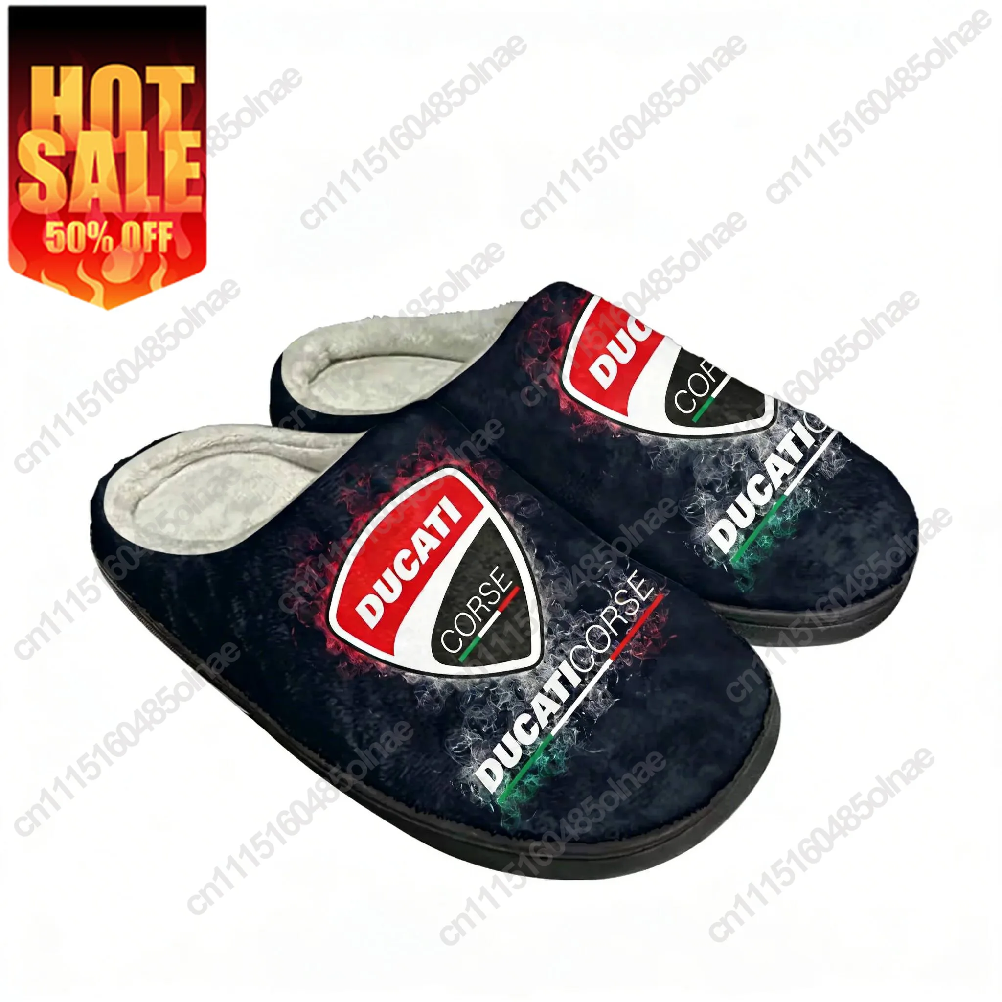 D-Ducatis Cotton Slippers High Quality Mens Womens Youth Boy Girl Plush Bedroom Keep Warm Shoes Customized Thermal Slipper