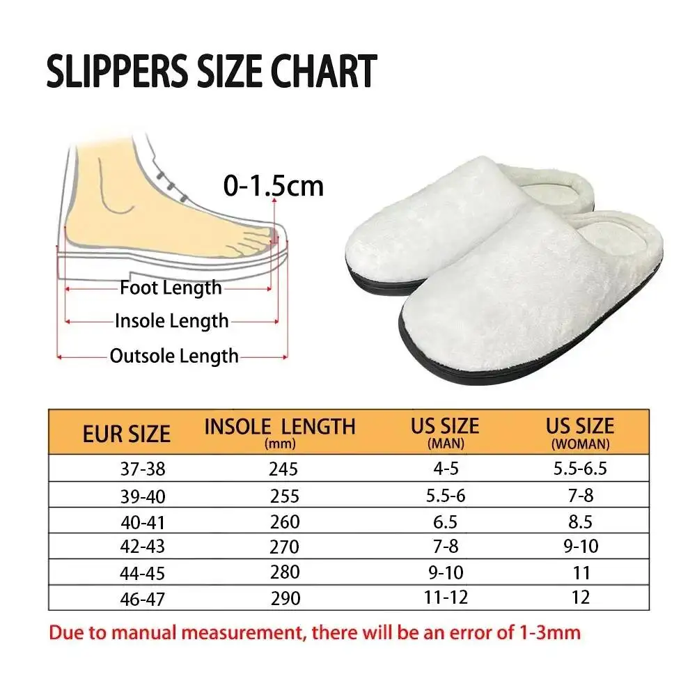 Watamote Kuroki Tomoko Home Cotton Slippers Mens Womens Plush Bedroom Casual Keep Warm Shoes Anime Custom Thermal Indoor Slipper