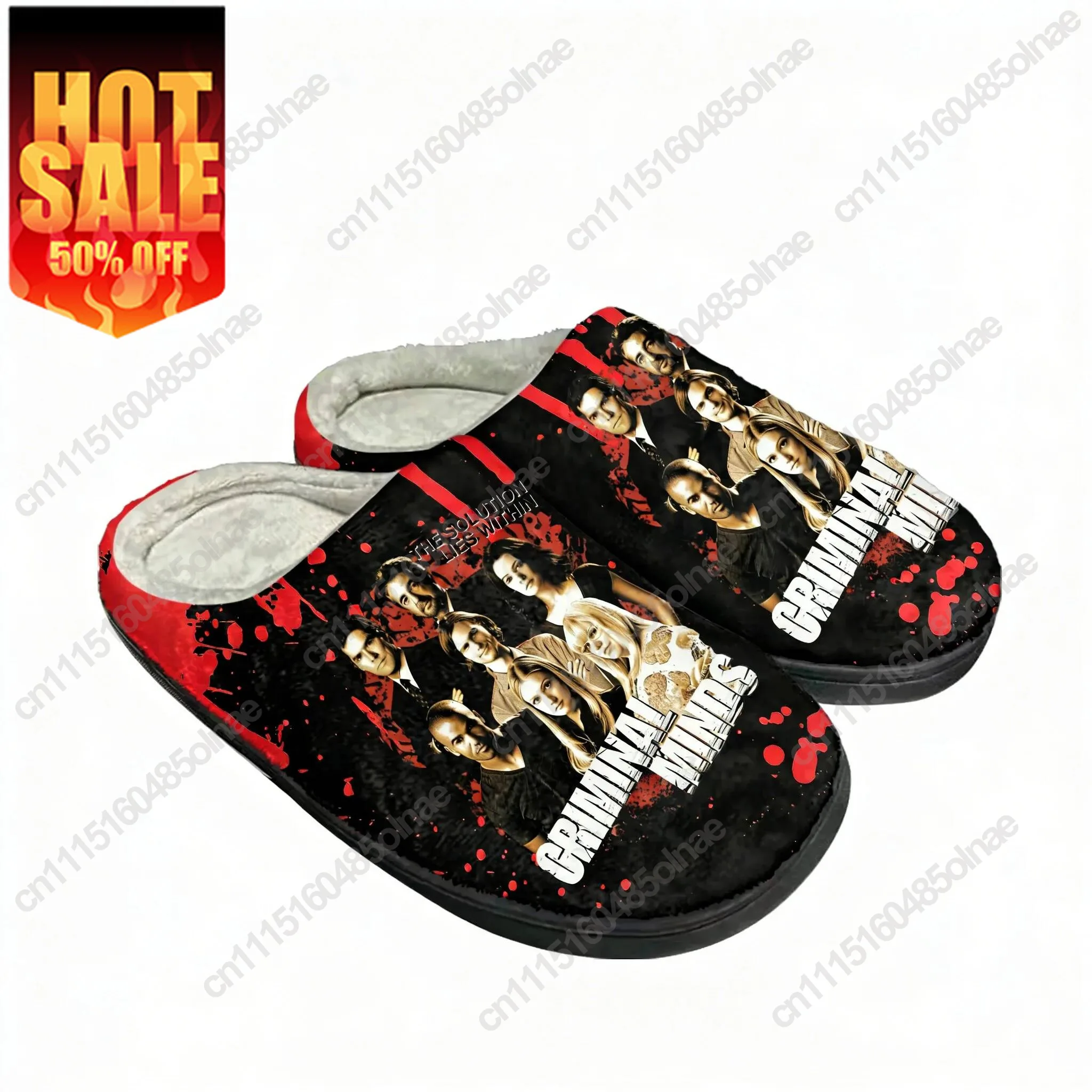 Criminal Minds Cotton Slippers High Quality Mens Womens Youth Boy Girl Plush Bedroom Keep Warm Shoes Customized Thermal Slipper