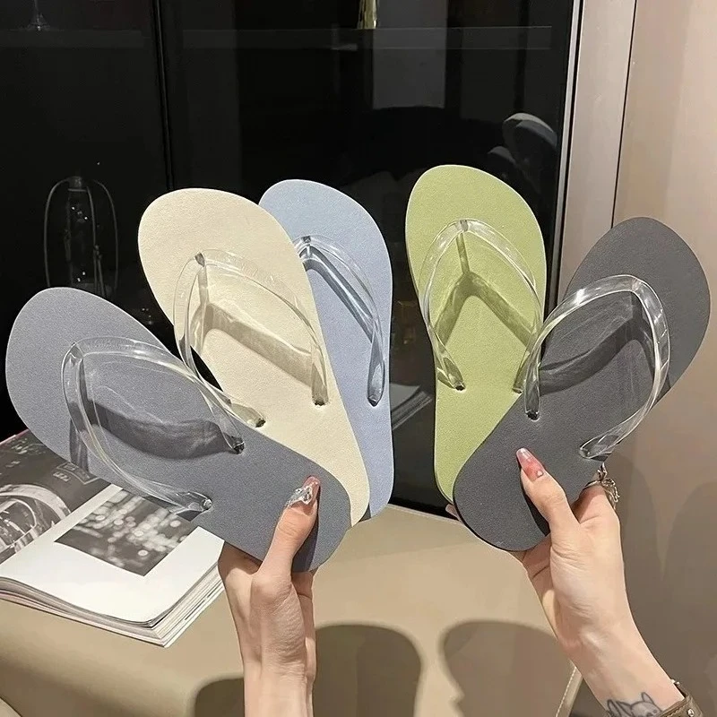 Women Summer Wedge Slides Memory Foam Sandals Beach Home Flip Flops Zapatos De Mujer