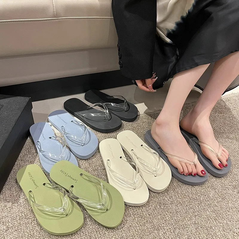 Women Summer Wedge Slides Memory Foam Sandals Beach Home Flip Flops Zapatos De Mujer