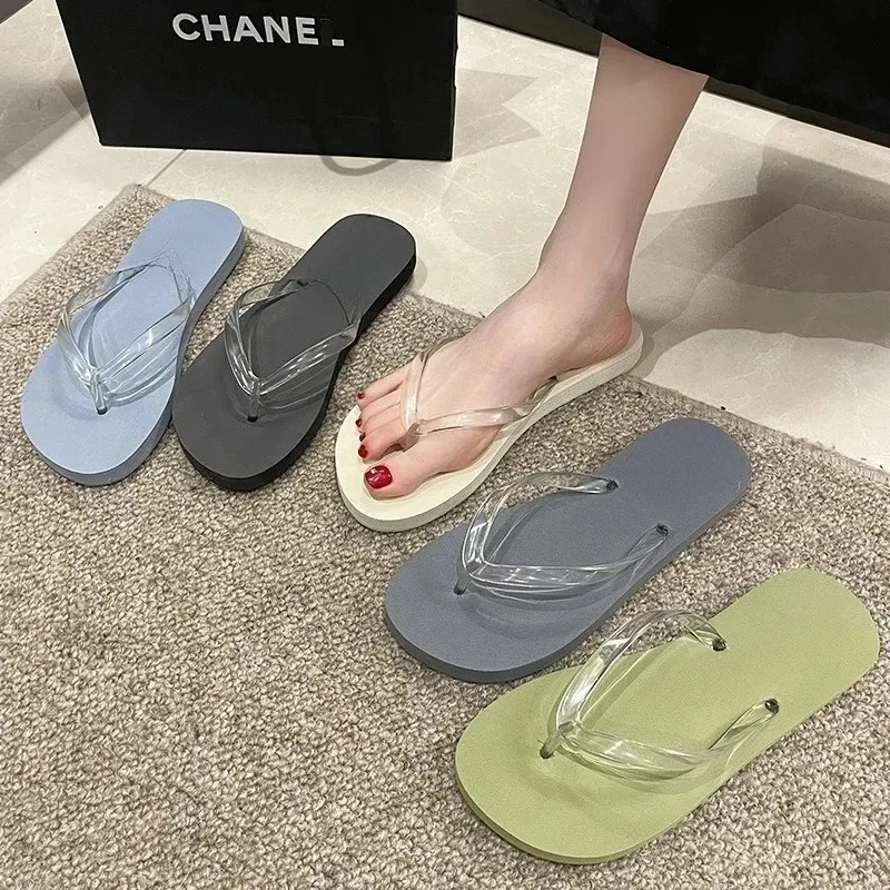 Women Summer Wedge Slides Memory Foam Sandals Beach Home Flip Flops Zapatos De Mujer