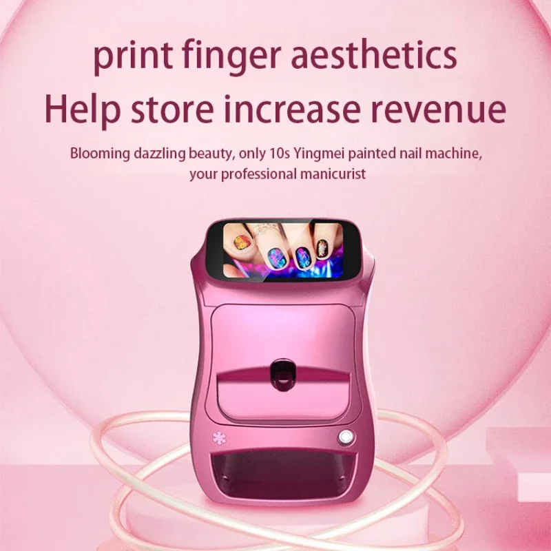 3D Portable Nail Printer – LCD Touch Screen DIY Pattern for Nail Salons