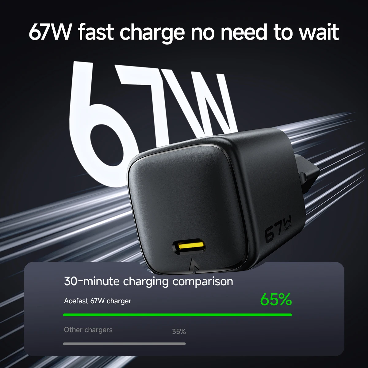 ACEFAST EU GaN PD67W Fast Charging USB C Charging For Xiaomi 15T Pro 17 Pro Max Wall Quick Charging Adapter For iPhone 17 16 15