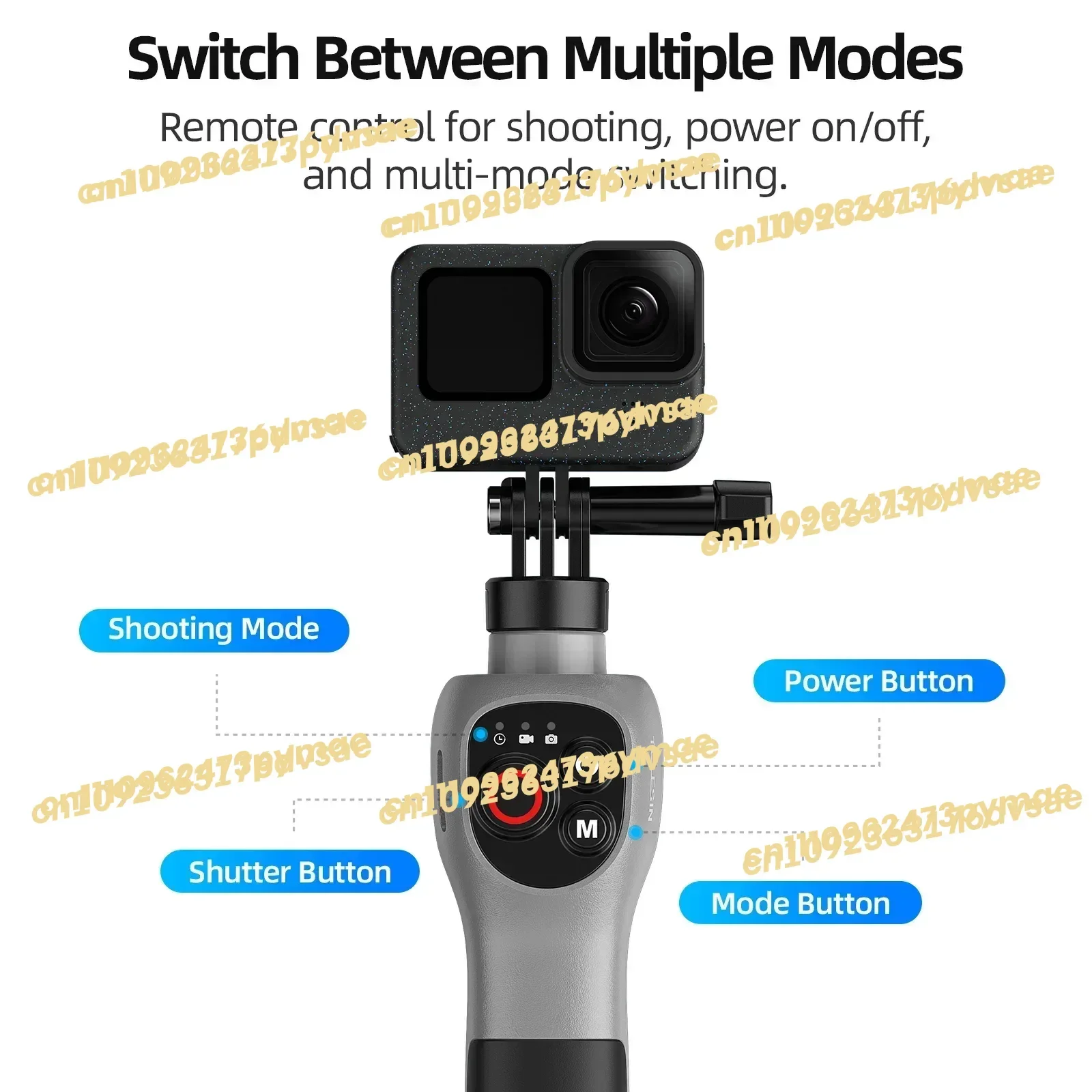 TELESIN action camera accessories for Go Pro 12/11/10/9/8 30M Professional diving underwater remote control selfie stick