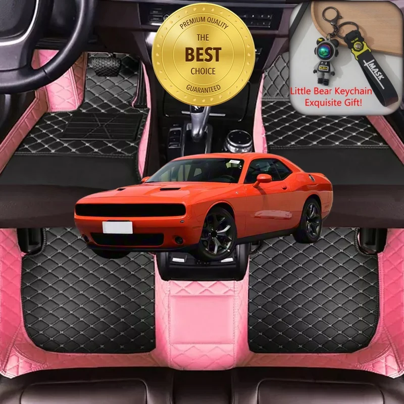 Custom Fit for Dodge Challenger LA LC 2008-2023 Car Floor Mats Luxury Car Accessories Auto Carpet Mats Left/Right-hand Drive