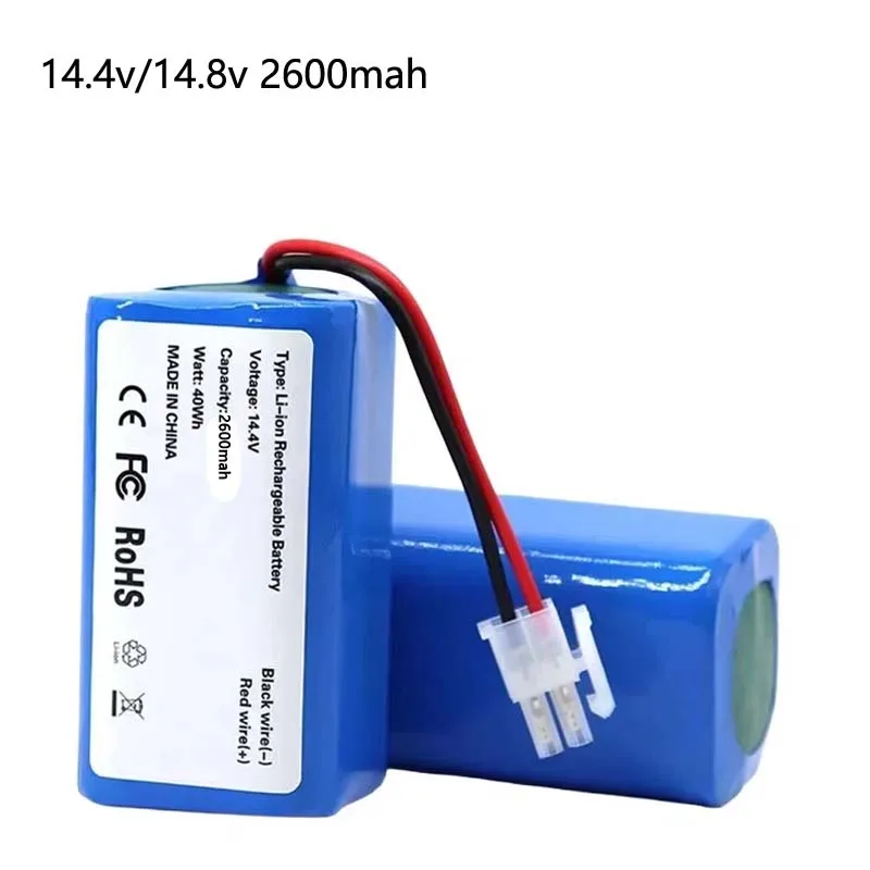 14.4/14.8V 2600mah Lithium Battery for ILIFE A4 A4s V7 A6 V7s Plus Robot Vacuum Cleaner INR18650 M26-4S1P Battery