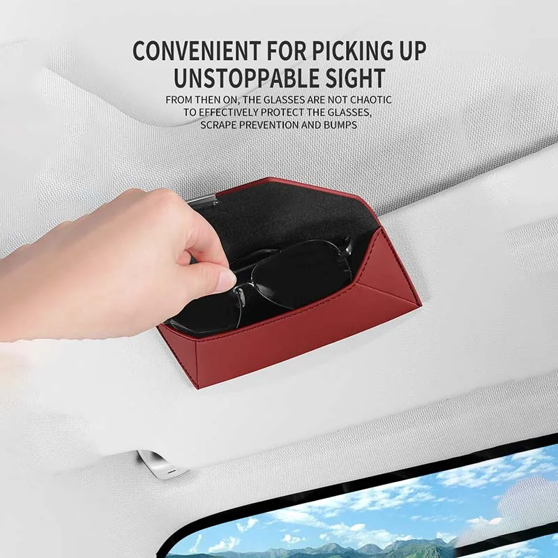 For Geely Coolray Gx3 Pro Monjaro Tugella Emgrand Preface Accessories Car Visor Sunglasses Glasses Holder Glasses Case Clip Box