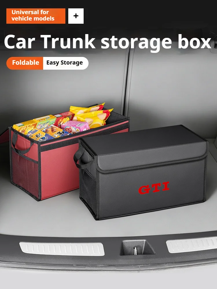 For Volkswagen GTI Golf Golf4 Golf7 Golf8 MK7 MK3 MK4 MK5 MK6 Car Trunk Foldable Storage Box Large-Capacity Stowing Tidying Bag