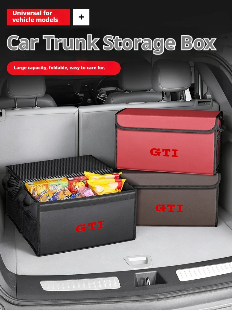 For Volkswagen GTI Golf Golf4 Golf7 Golf8 MK7 MK3 MK4 MK5 MK6 Car Trunk Foldable Storage Box Large-Capacity Stowing Tidying Bag