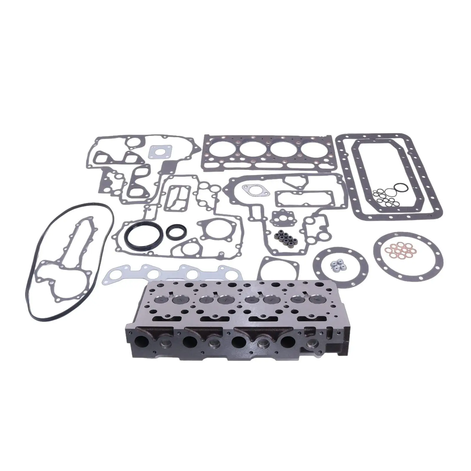 Cylinder Head Full Gasket Set For Kubota Engine Bobcat 733 743 1600 3023 Loader